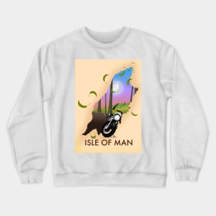 Isle of Man Travel poster Crewneck Sweatshirt